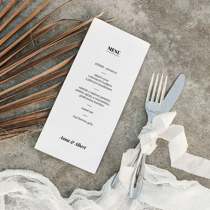 svatební menu No.6