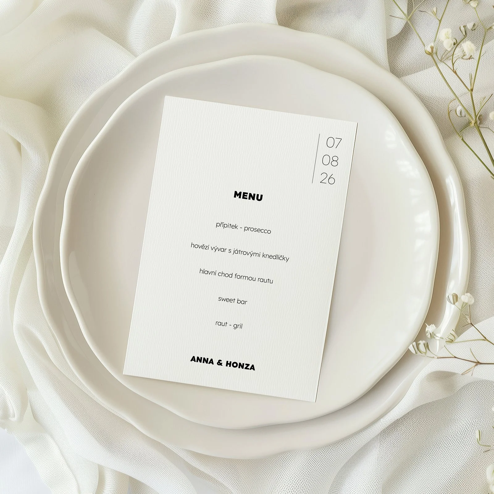 svatební menu No.5