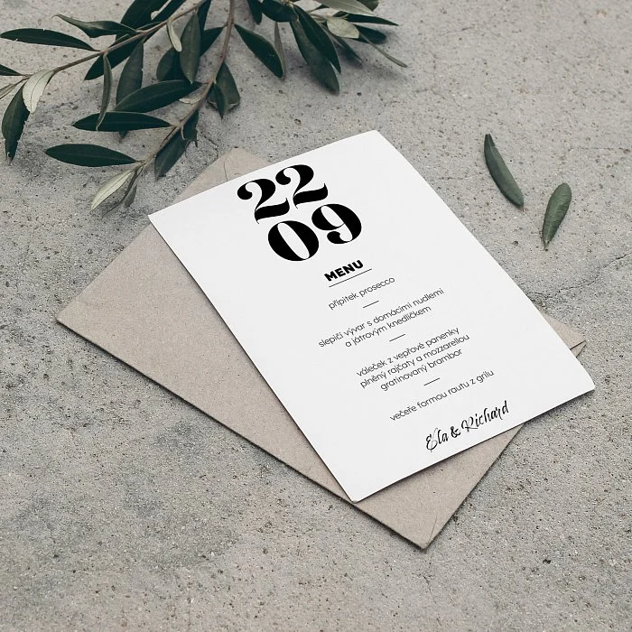 svatební menu No.18