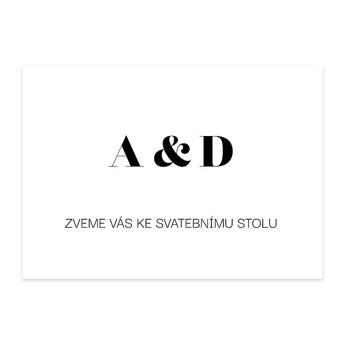 pozvání ke stolu No.4