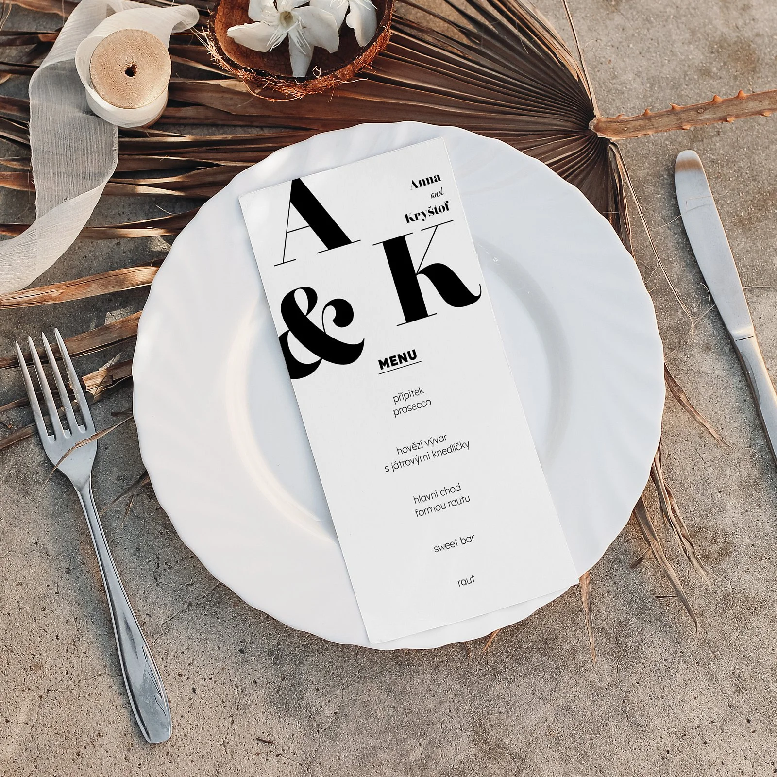 svatební menu No.9