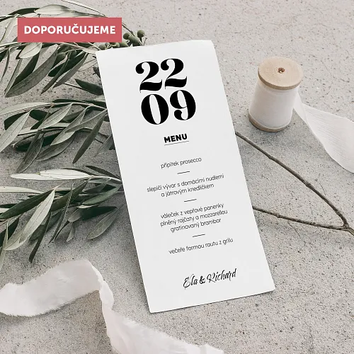 svatební menu No.18