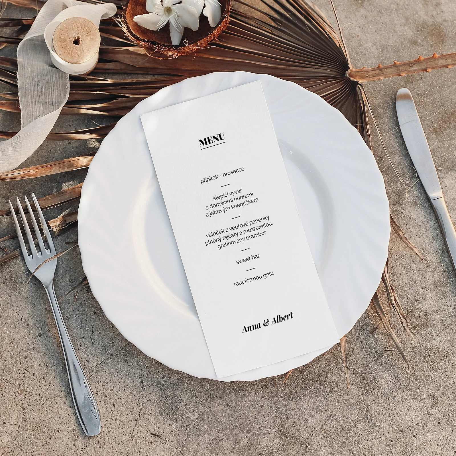 svatební menu No.6