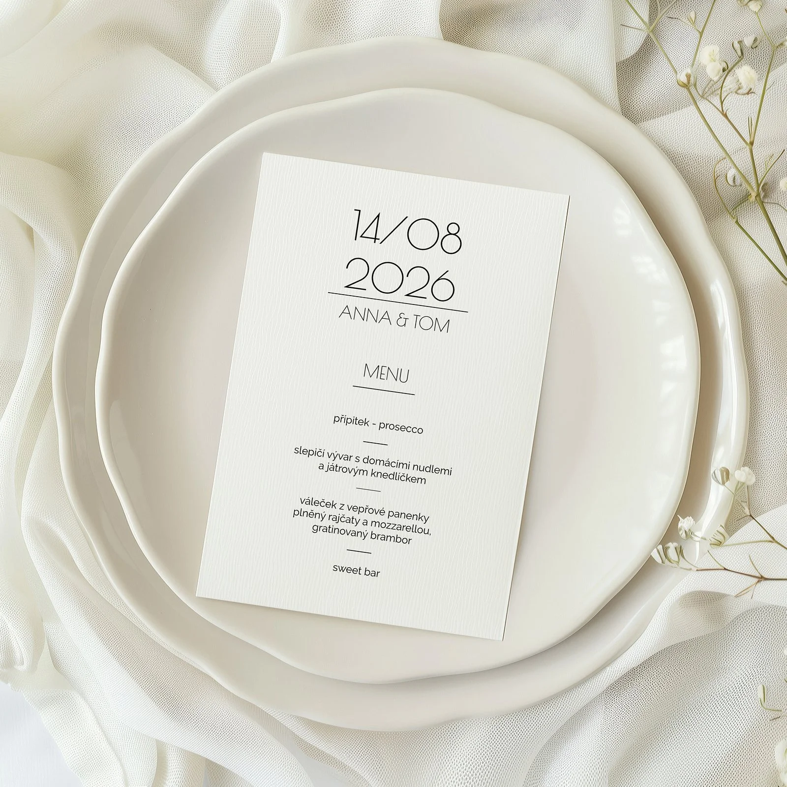 svatební menu No.2