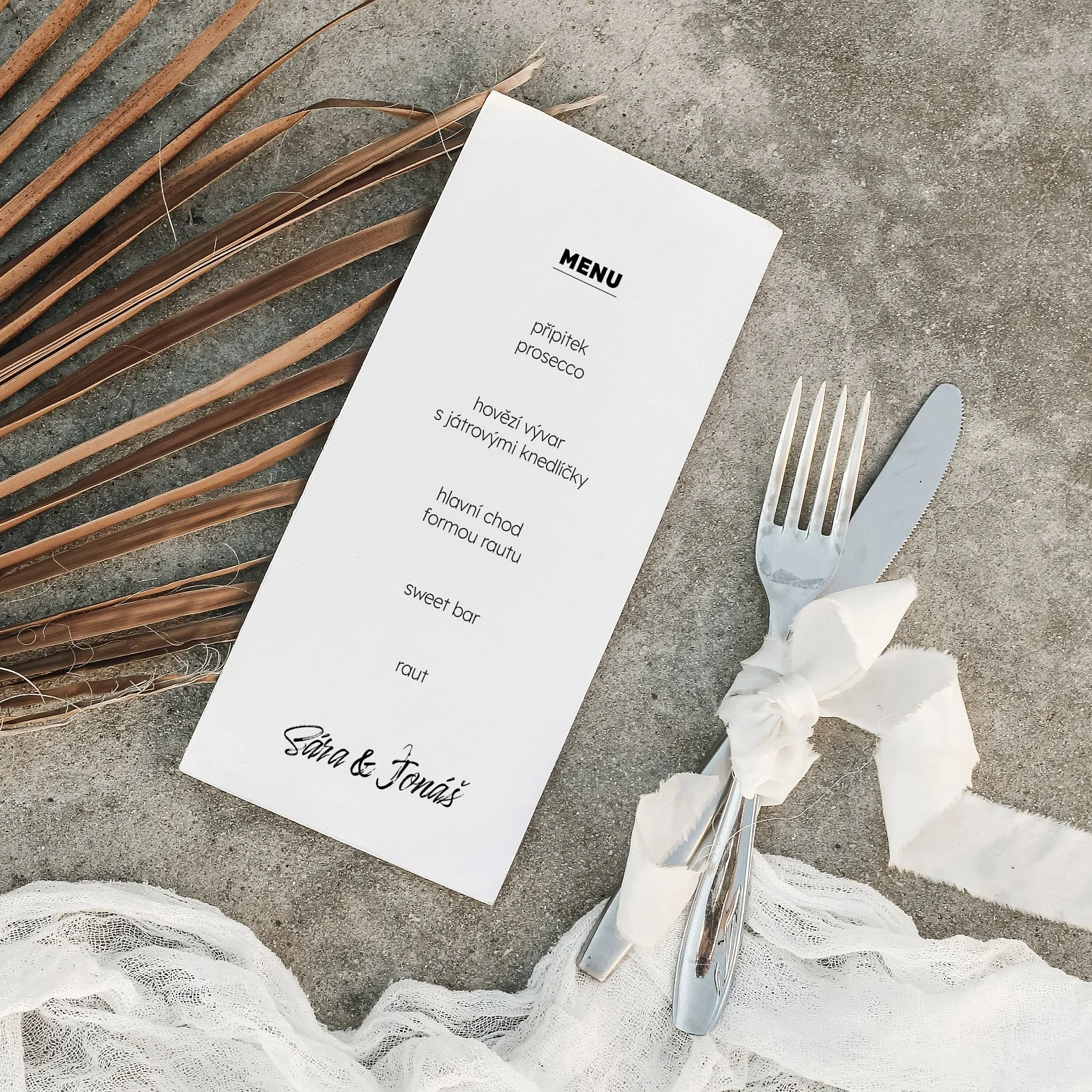 svatební menu No.7