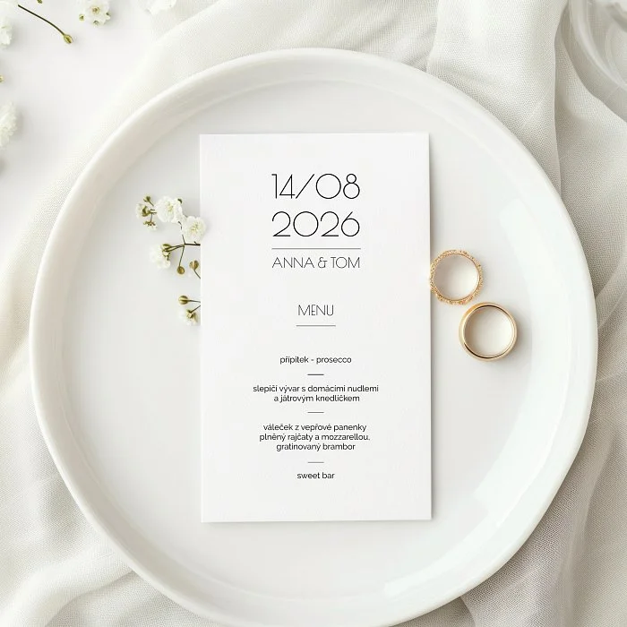 svatební menu No.2