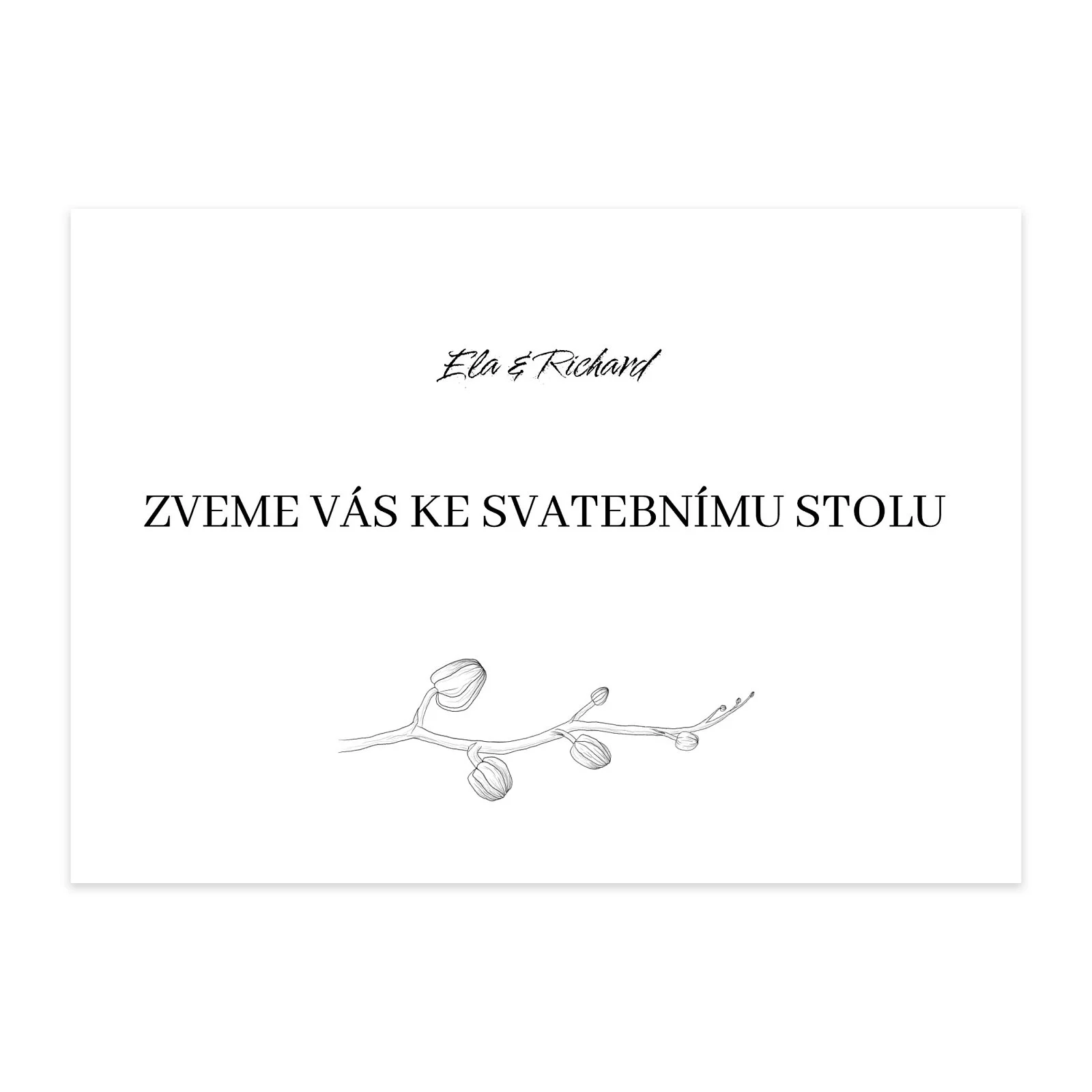 pozvání ke stolu No.19