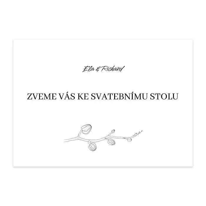 pozvání ke stolu No.19