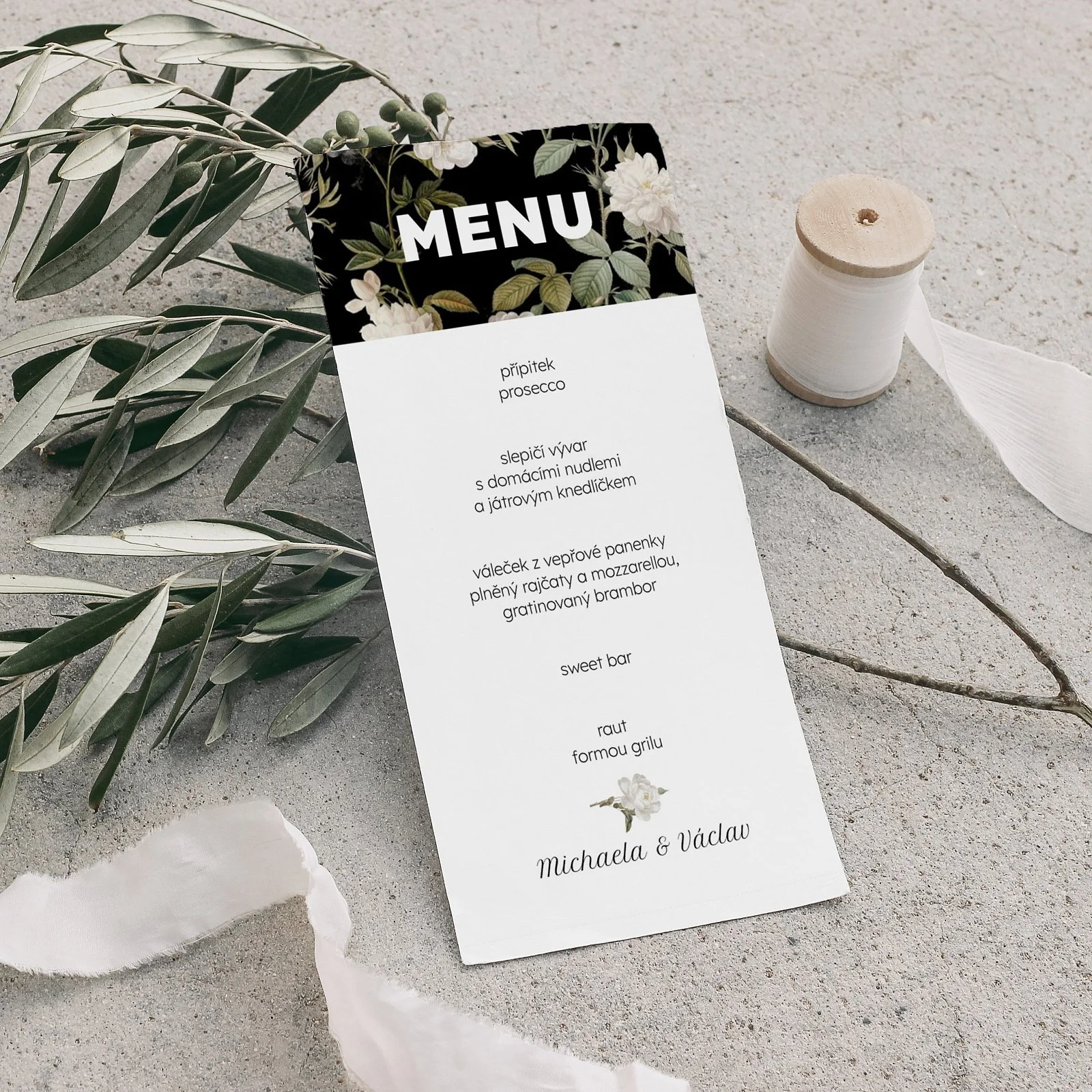 svatební menu No.10