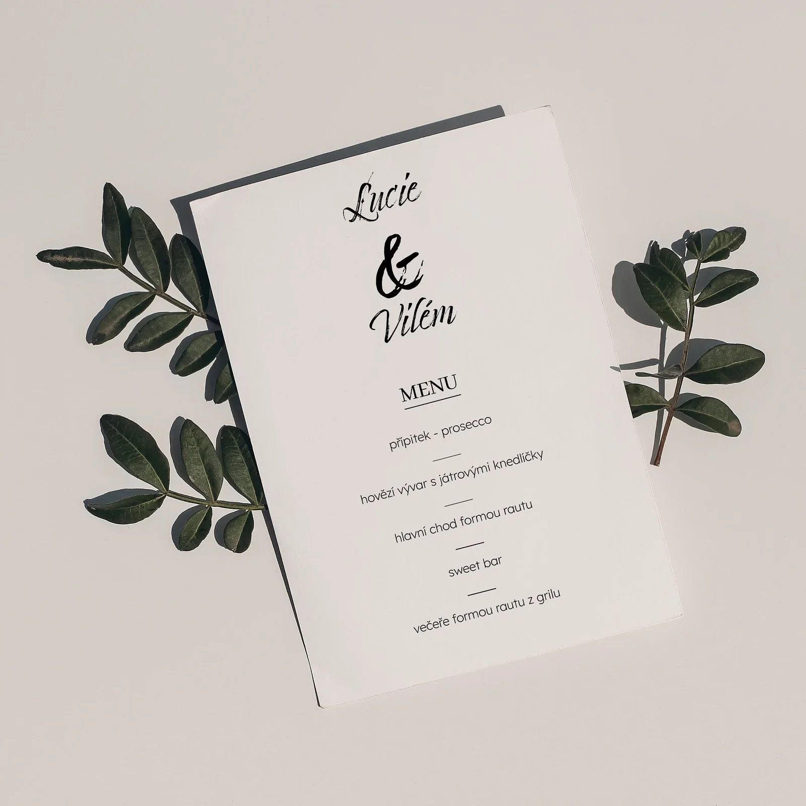 svatební menu No.12