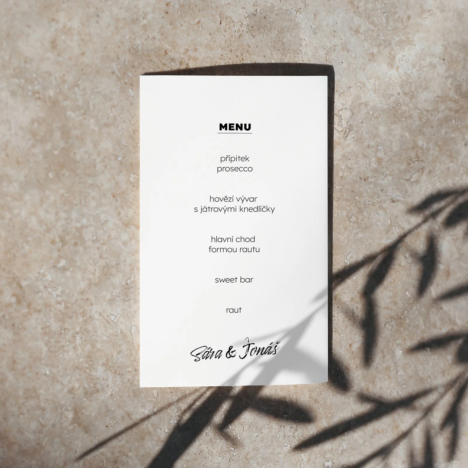 svatební menu No.7