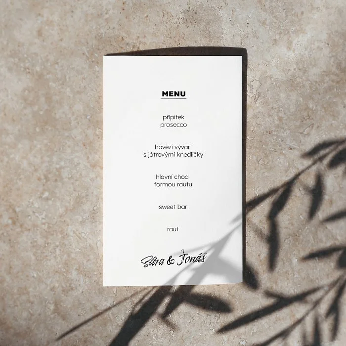 svatební menu No.7
