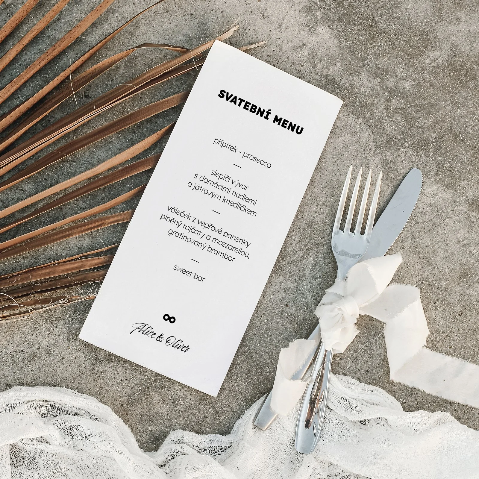 svatební menu No.3