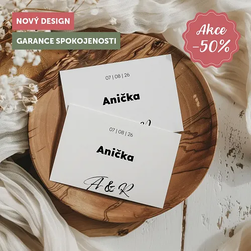 svatební jmenovka No. 20