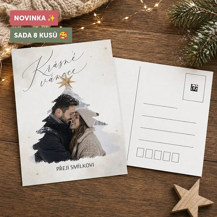 vánoční pohlednice No.4 - SADA 8ks