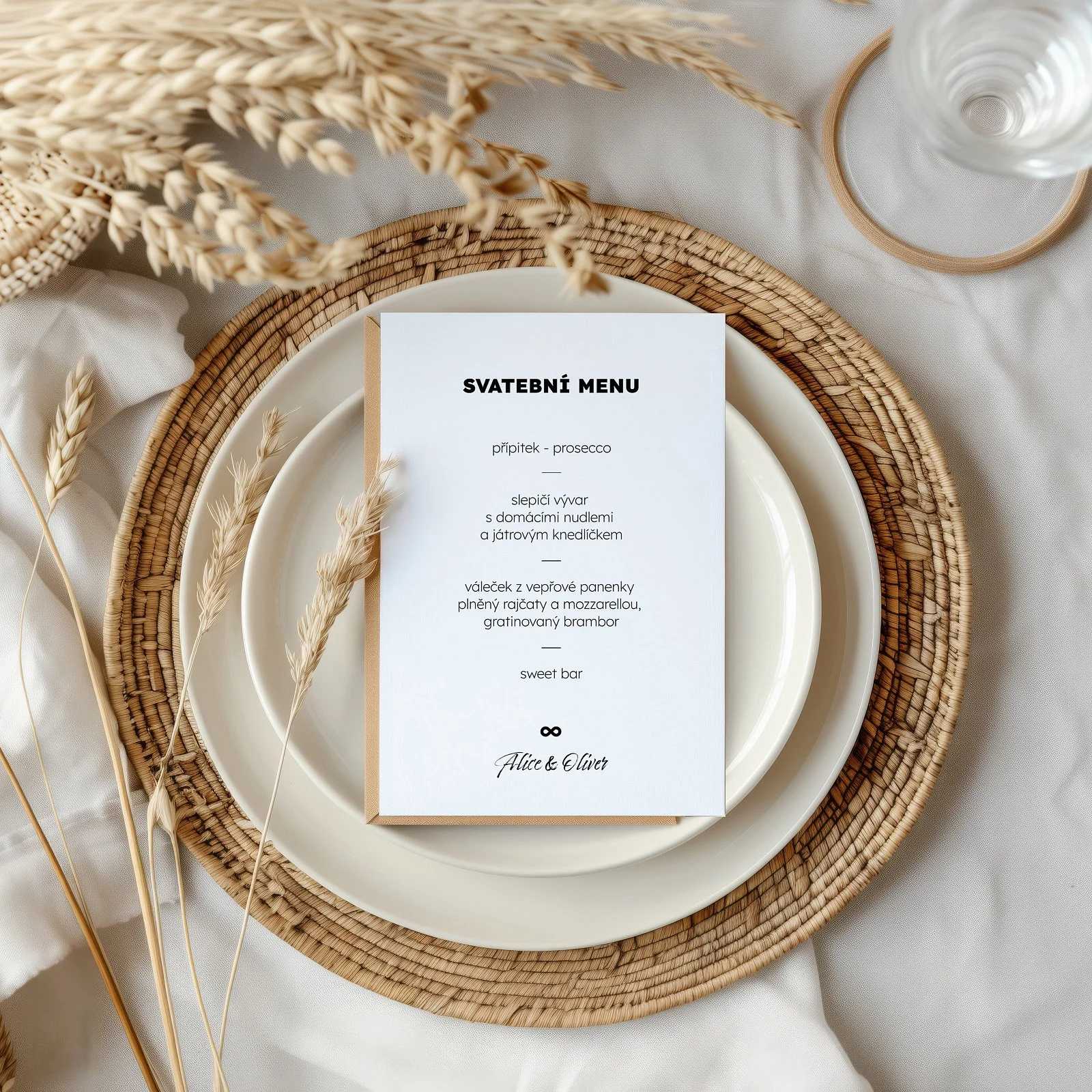 svatební menu No.3
