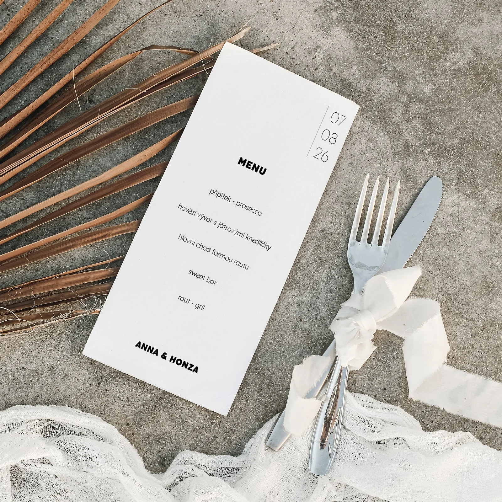 svatební menu No.5