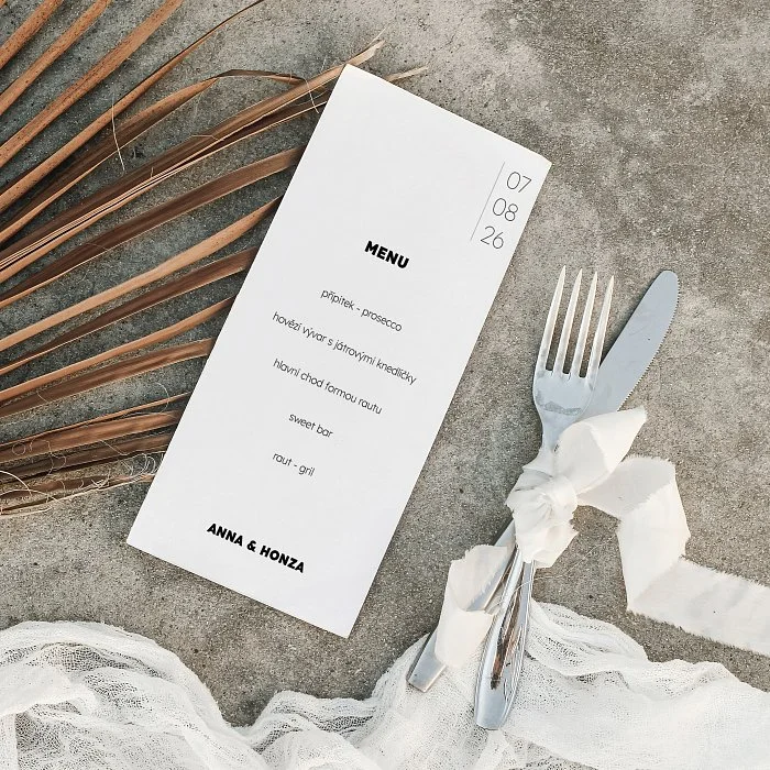 svatební menu No.5