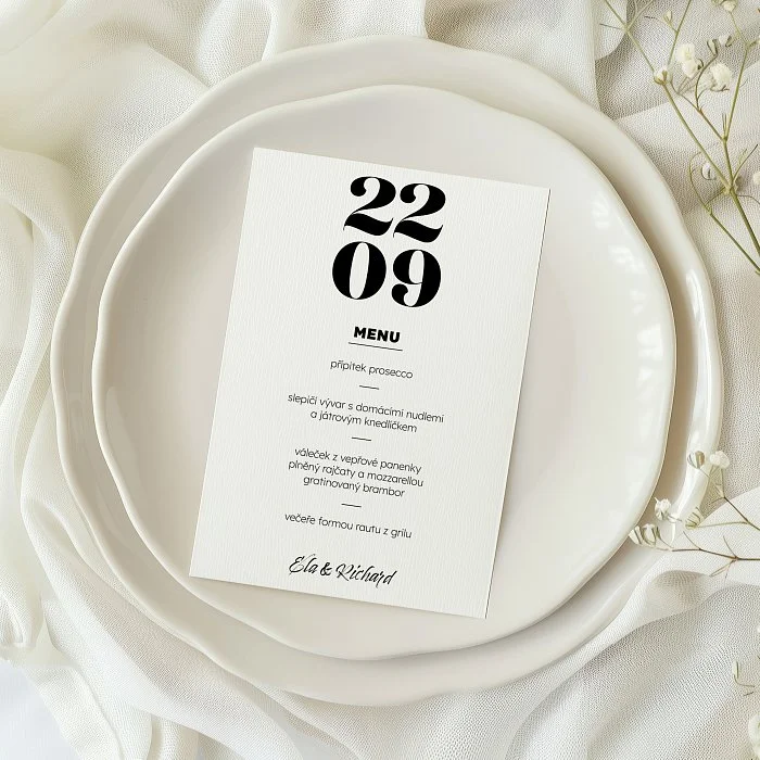svatební menu No.18