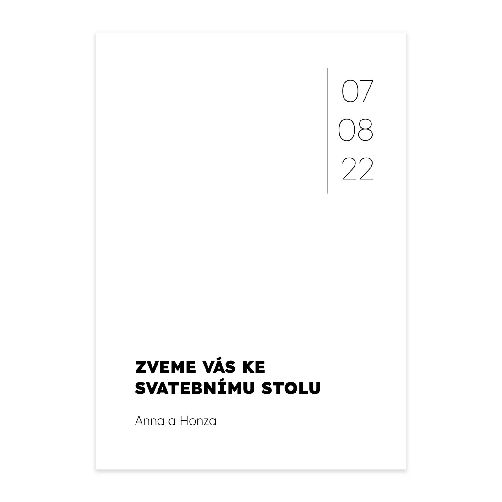pozvání ke stolu No.5