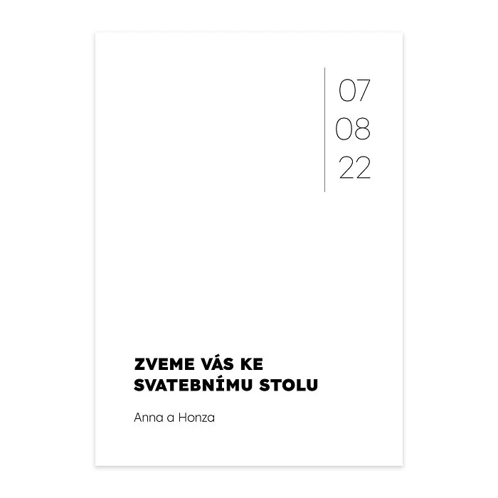 pozvání ke stolu No.5