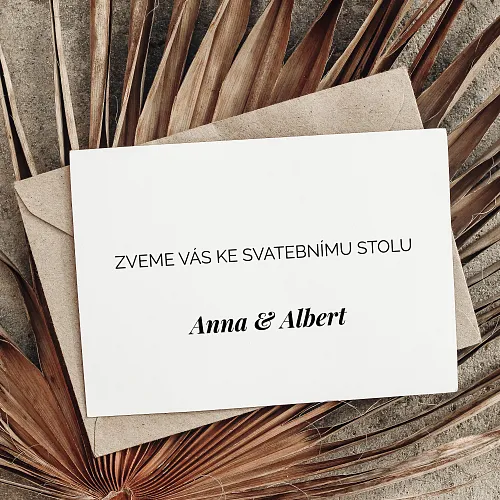 pozvání ke stolu No.6