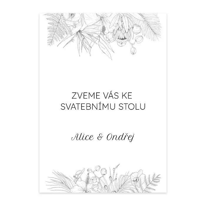 pozvání ke stolu No.13