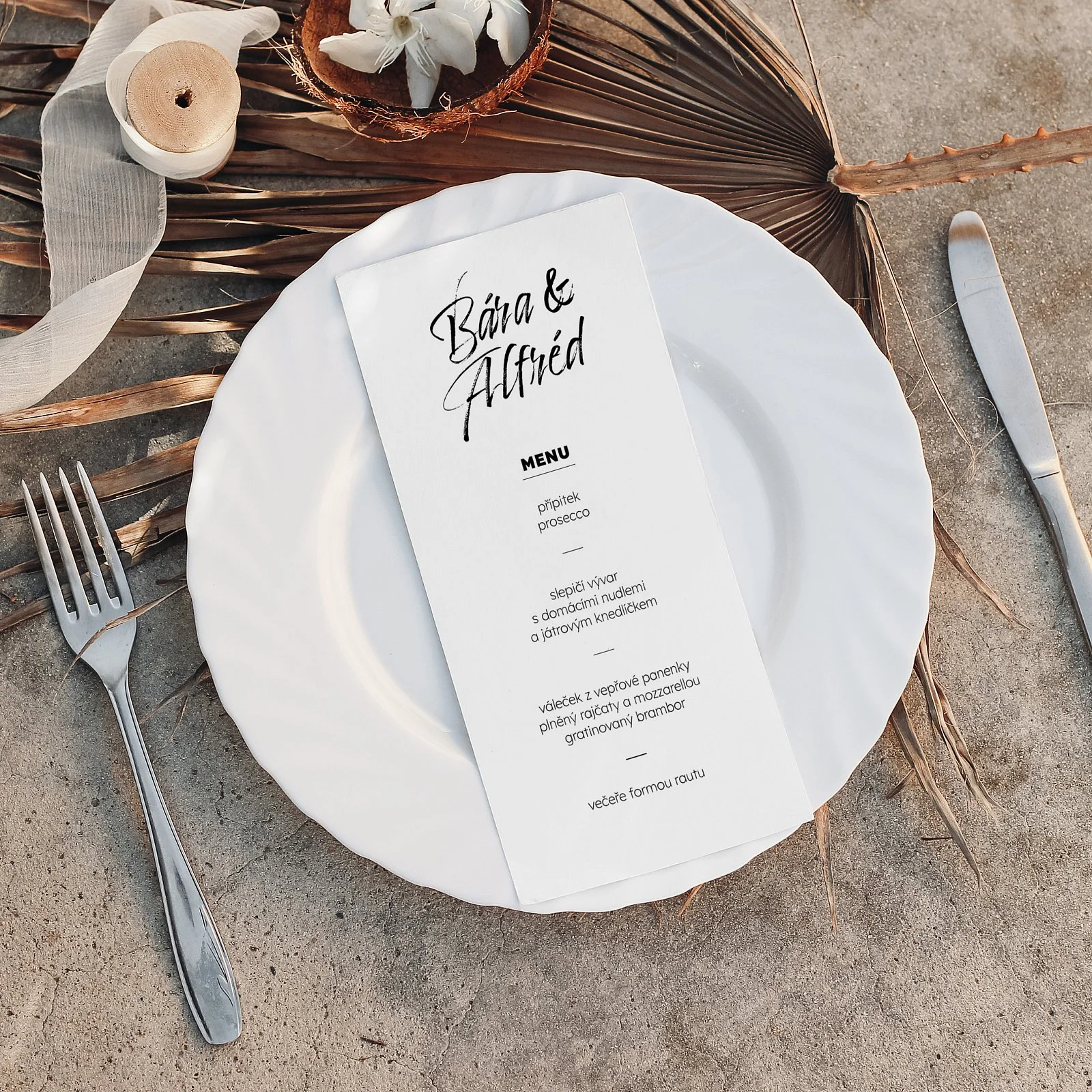 svatební menu No.15