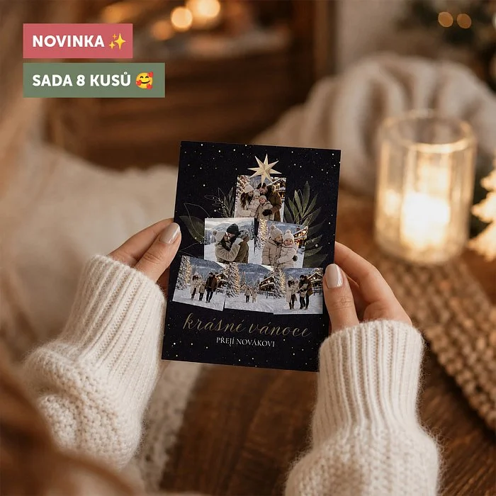 vánoční přání No.5 - SADA 8ks