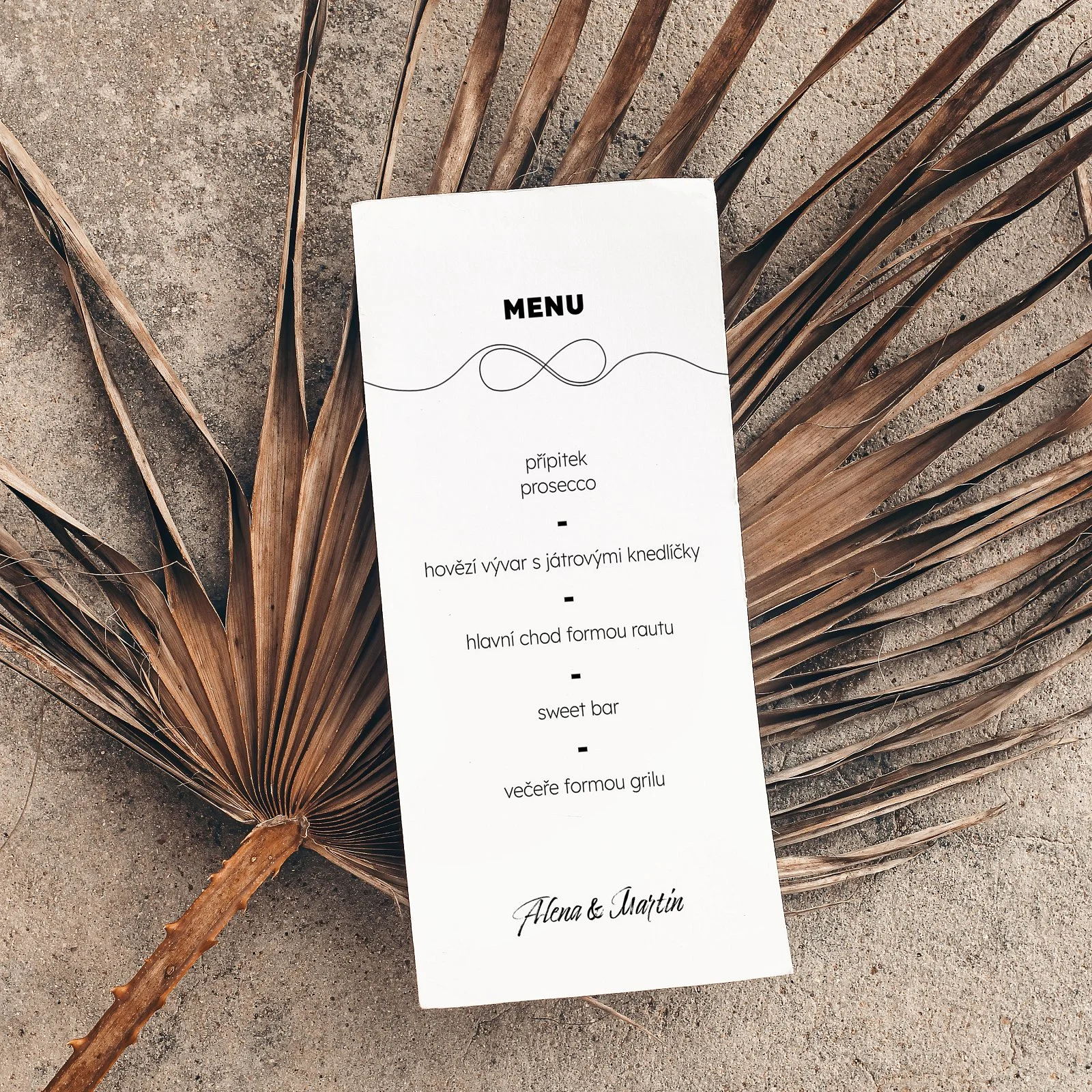 svatební menu No.14