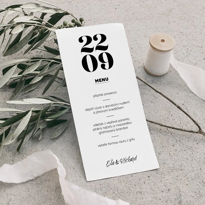 svatební menu No.18