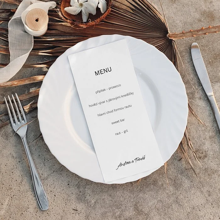 svatební menu No.1
