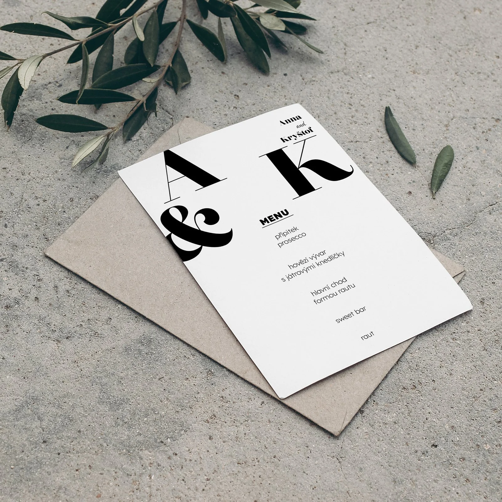 svatební menu No.9