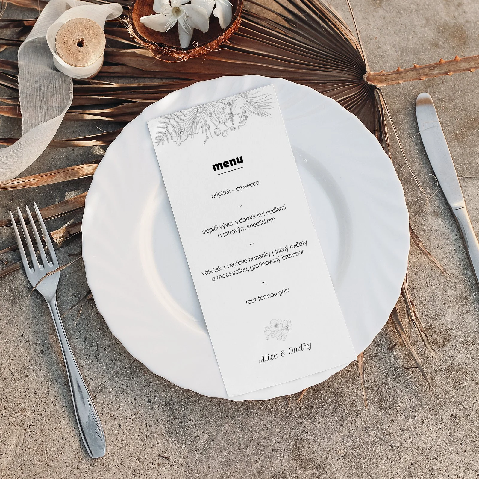 svatební menu No.13