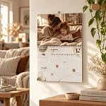 DIY fotokalendář se samolepkami