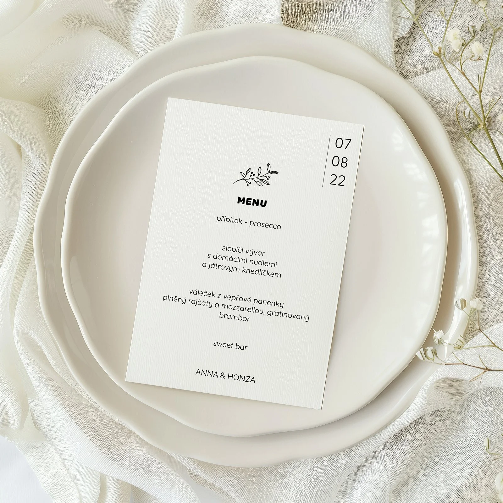 svatební menu No.8