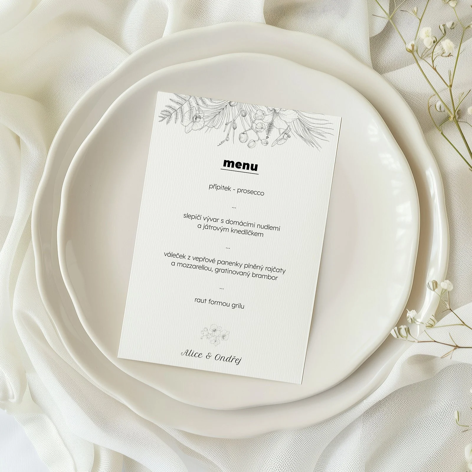 svatební menu No.13