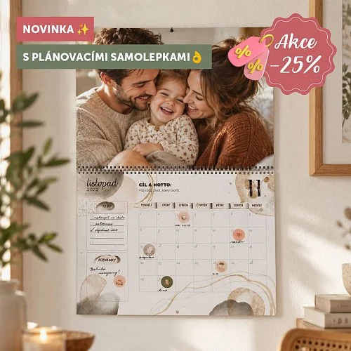 DIY fotokalendář se samolepkami