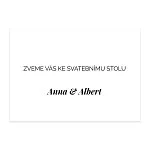 pozvání ke stolu No.6