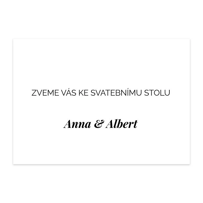 pozvání ke stolu No.6