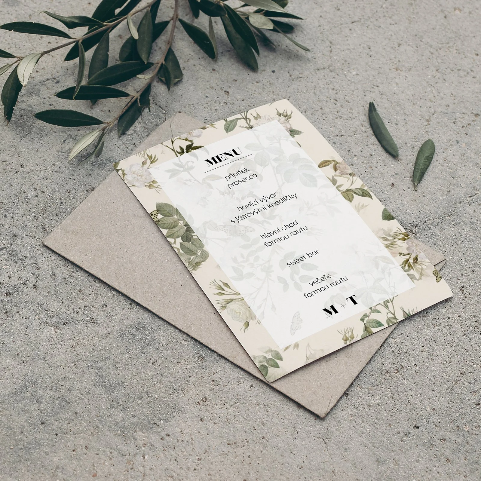 svatební menu No.16