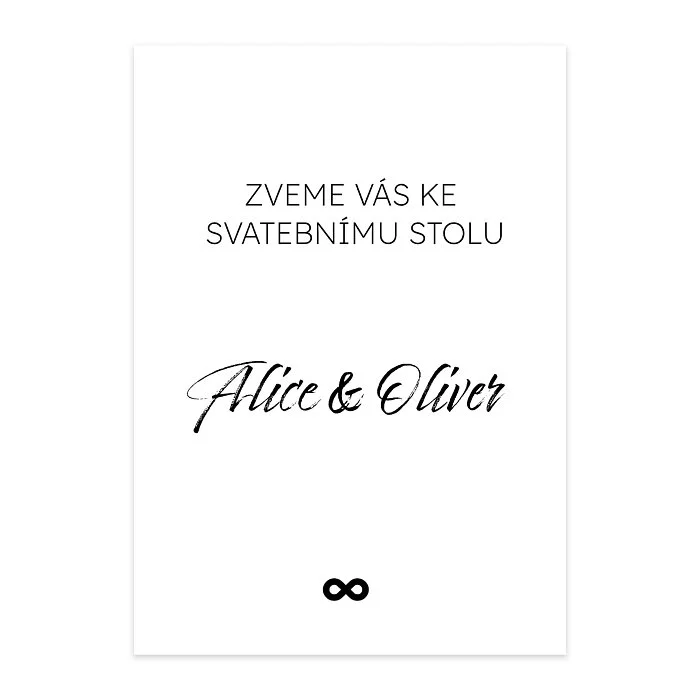 pozvání ke stolu No.3