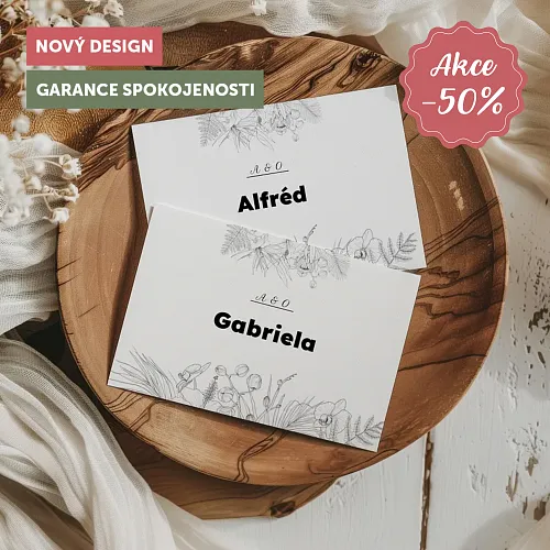 svatební jmenovka No. 13