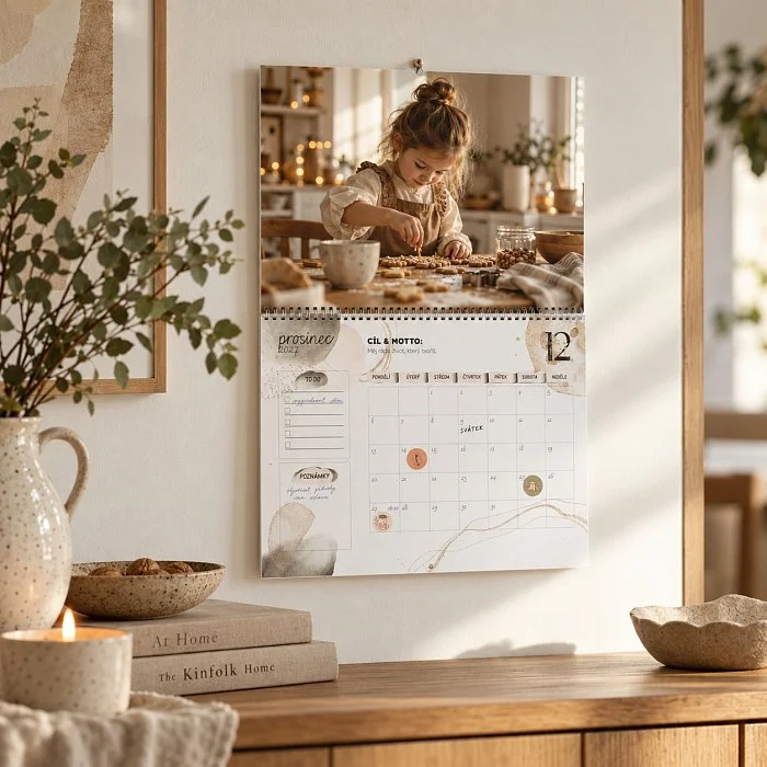 DIY fotokalendář se samolepkami