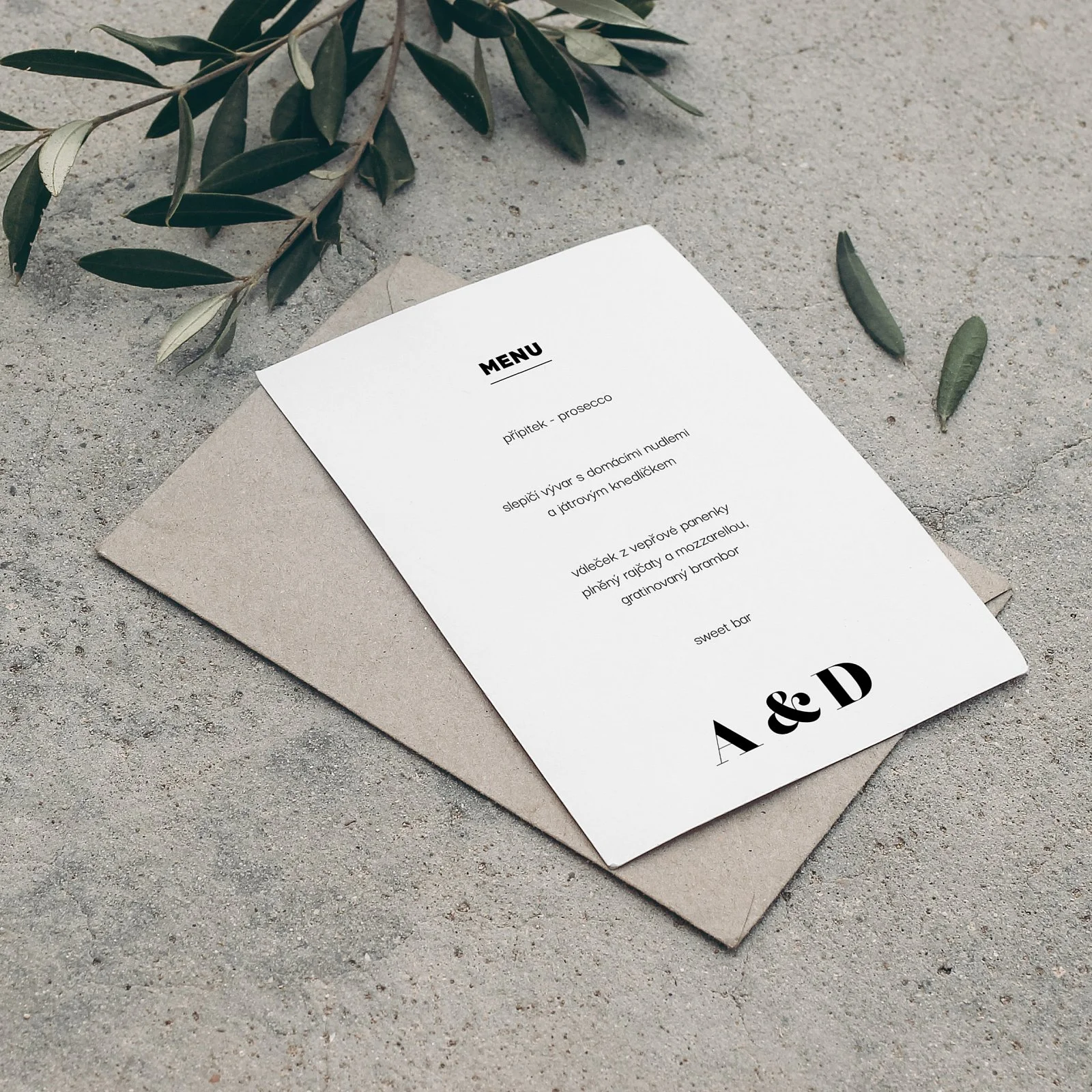 svatební menu No.4