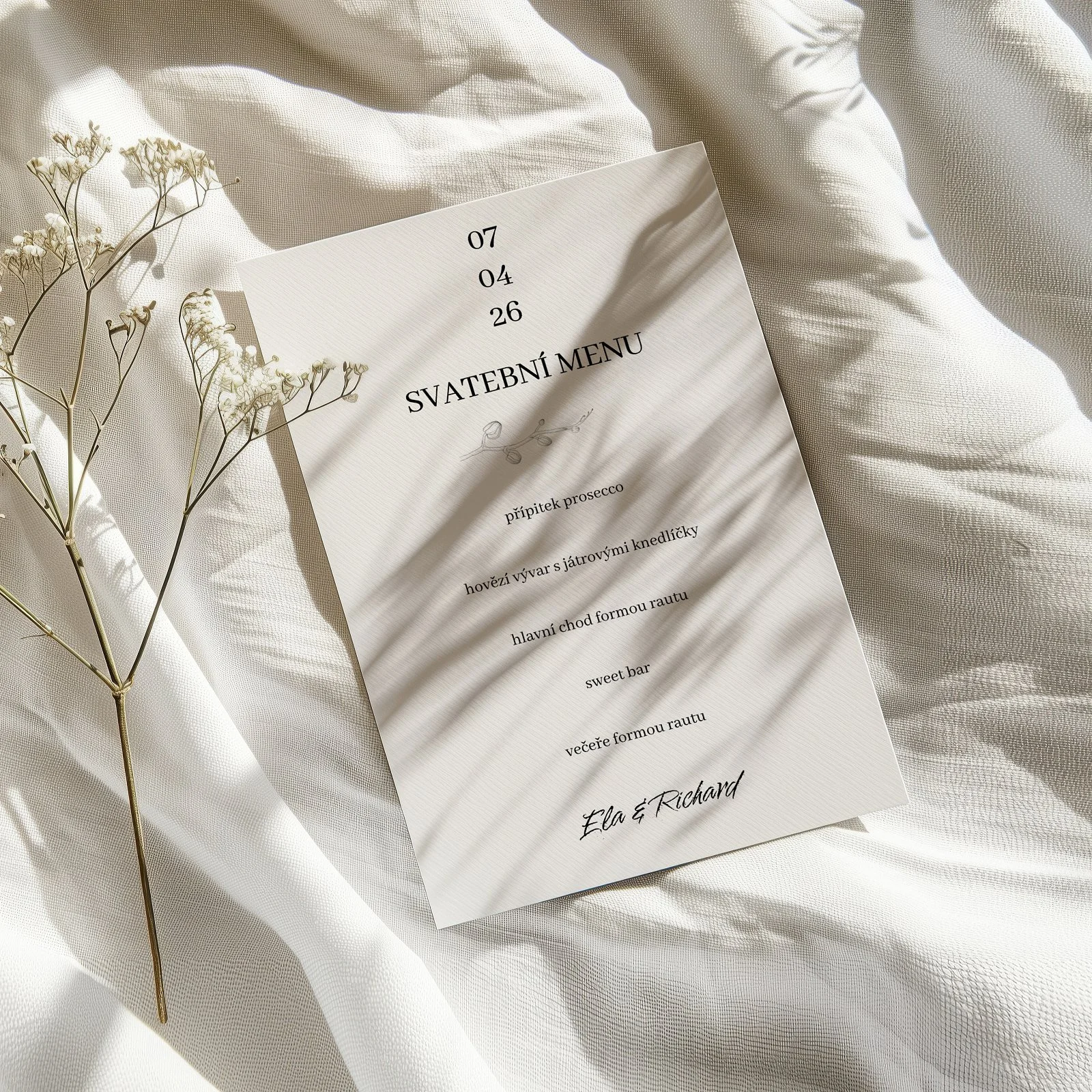 svatební menu No.19