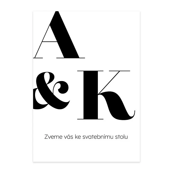 pozvání ke stolu No.9