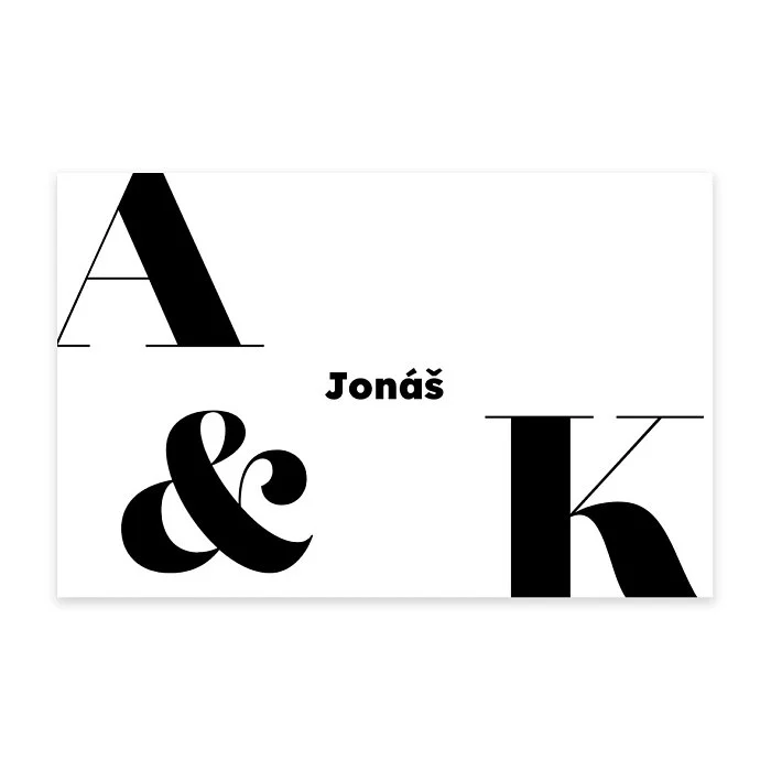 svatební jmenovka No.9
