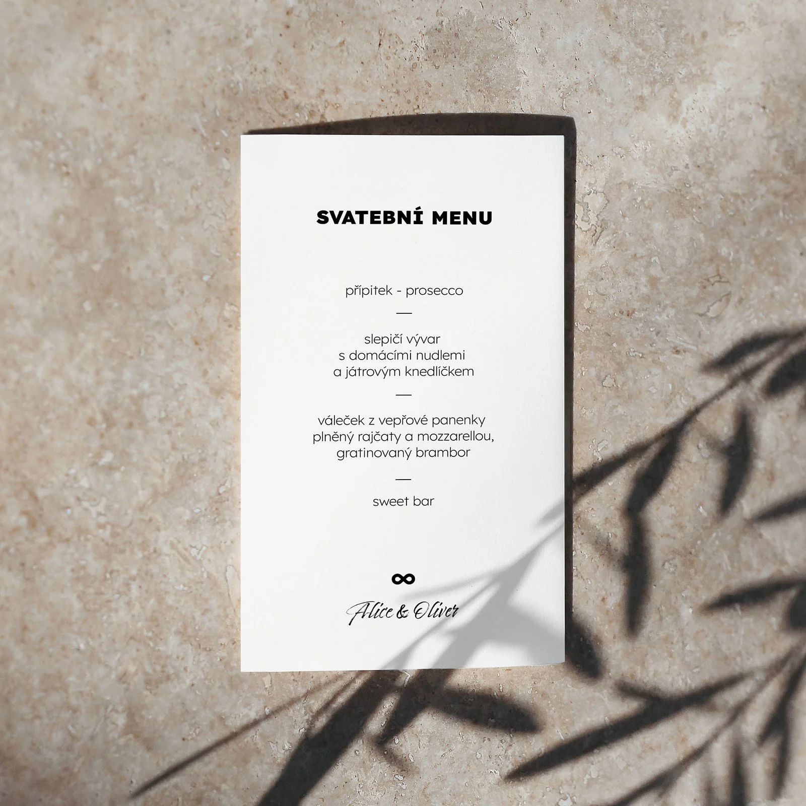 svatební menu No.3