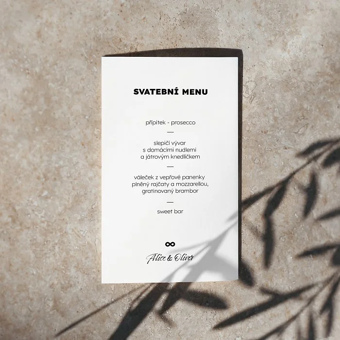 svatební menu No.3